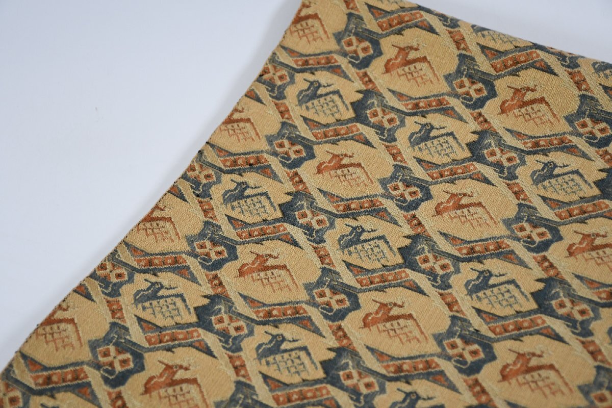 袋名古屋帯 有栖川文様 鹿 帯丈410cm ★着物屋 ne-13468 桜庭呉服店_画像2