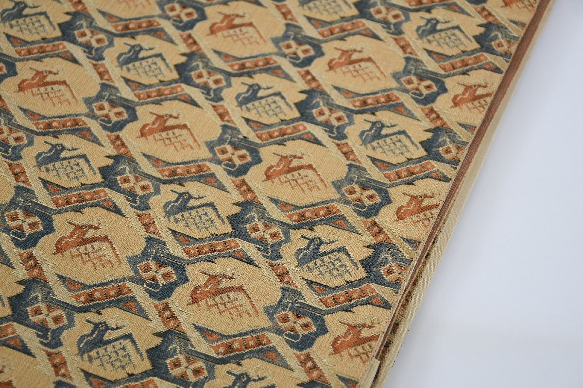 袋名古屋帯 有栖川文様 鹿 帯丈410cm ★着物屋 ne-13468 桜庭呉服店_画像3