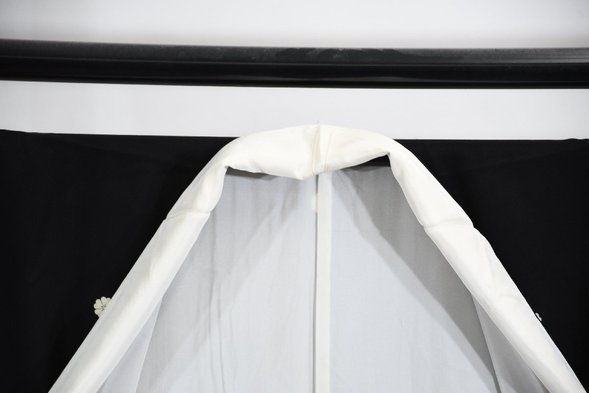 黒留袖 結婚式 菱文 花 身丈154cm 裄丈65cm ★着物 e-1155 桜庭呉服店_画像10