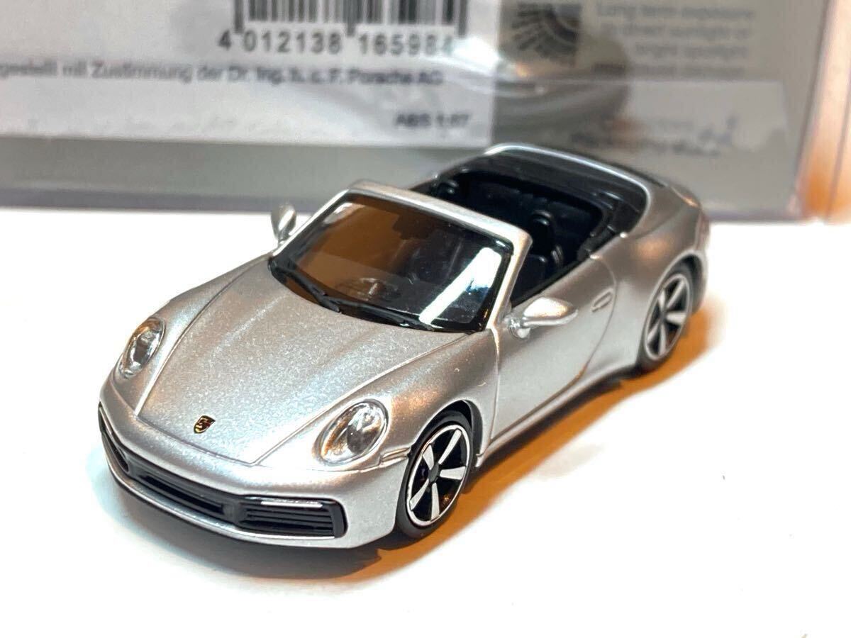 Minichamps Porsche 911 (992) Carrera 4S Porsche cabriolet 1/87doro my to silver 