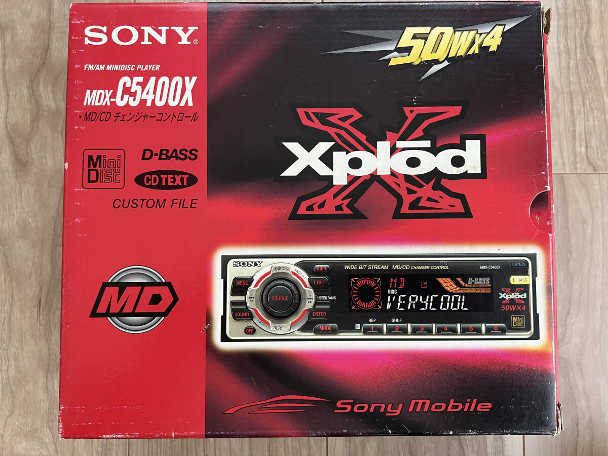 未使用新品】SONY(ソニー)MDX-C5400X Xplod 1DIN MD/CD 未使用新品】SONY(ソニー)MDX-C5400X Xplod 1DIN MD/CD