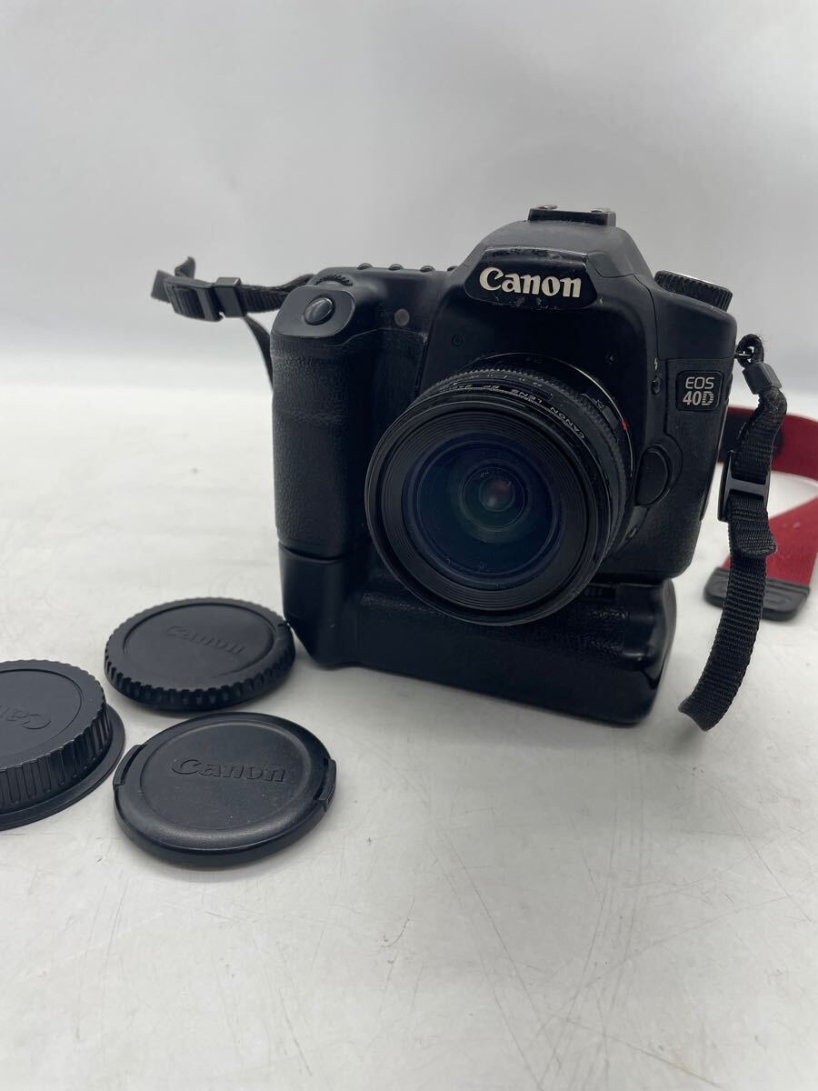 ◯ Canon EOS 40D キャノン デジタルカメラ レンズ　EF24mm ファインダー　BG-E2 中古品