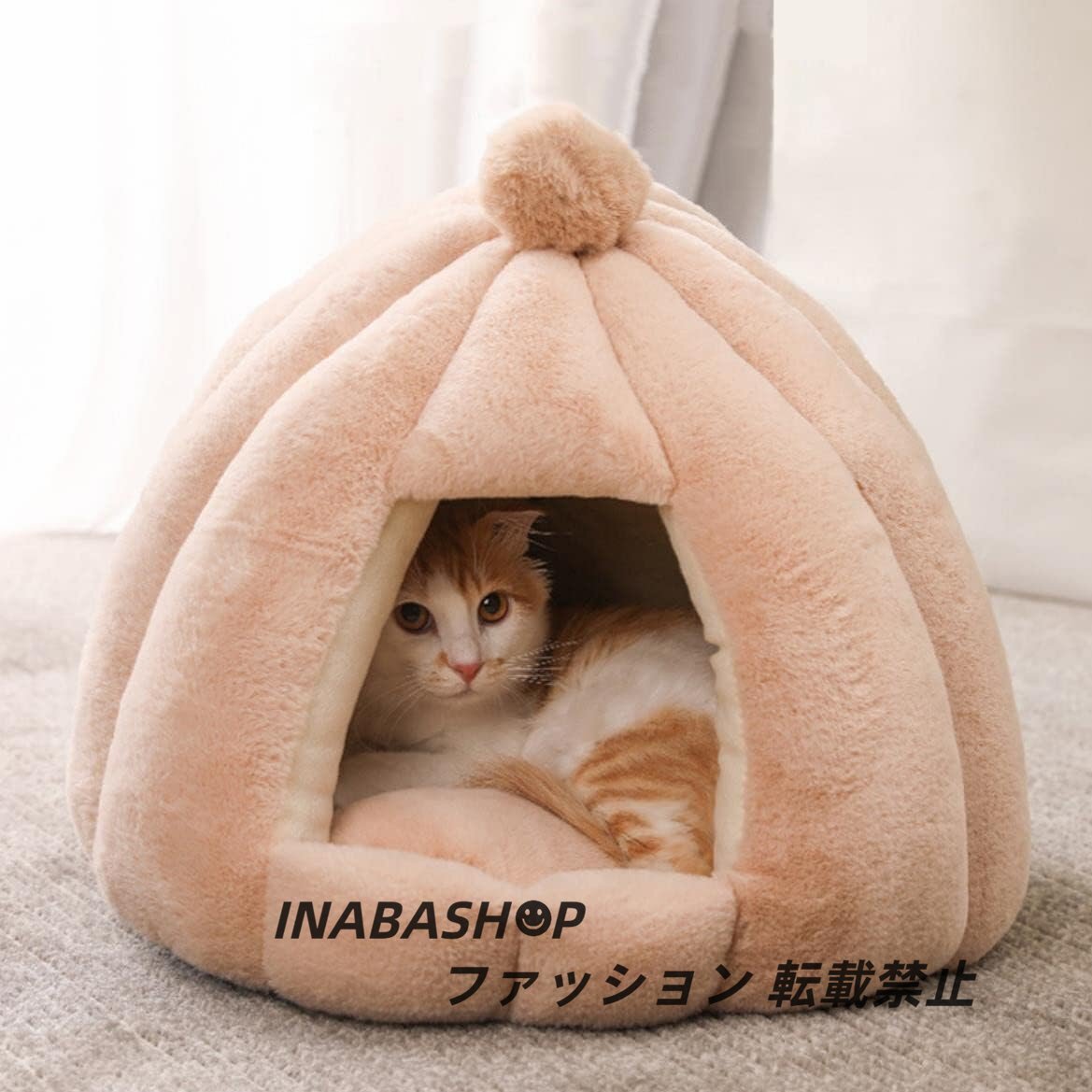 貓ハウス ペットベッド 冬用 暖かい もこもこ 貓用 ベ ッド 小型犬 キャットハウス クッション 寢床 ペットハウス 冬寒さ対策 眠れる休憩所
