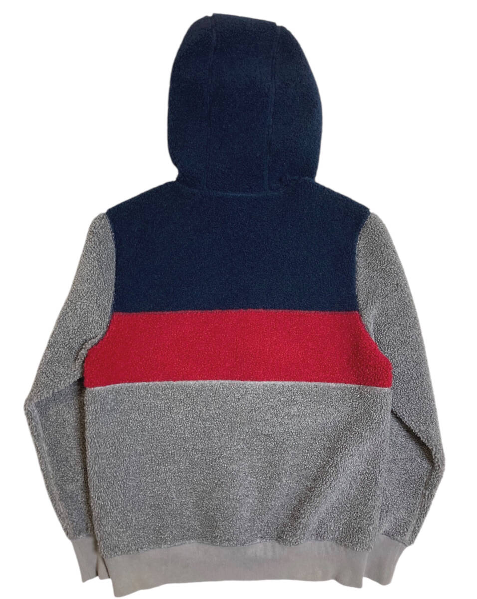 Brooks Brothers テディフリース ロゴエンブロイダリー ハーフジップ フーディー M フリース ボア パーカー ブルックスブラザーズ