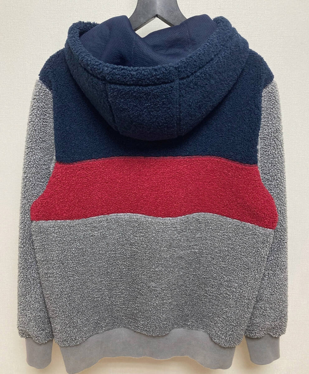 Brooks Brothers テディフリース ロゴエンブロイダリー ハーフジップ フーディー M フリース ボア パーカー ブルックスブラザーズ