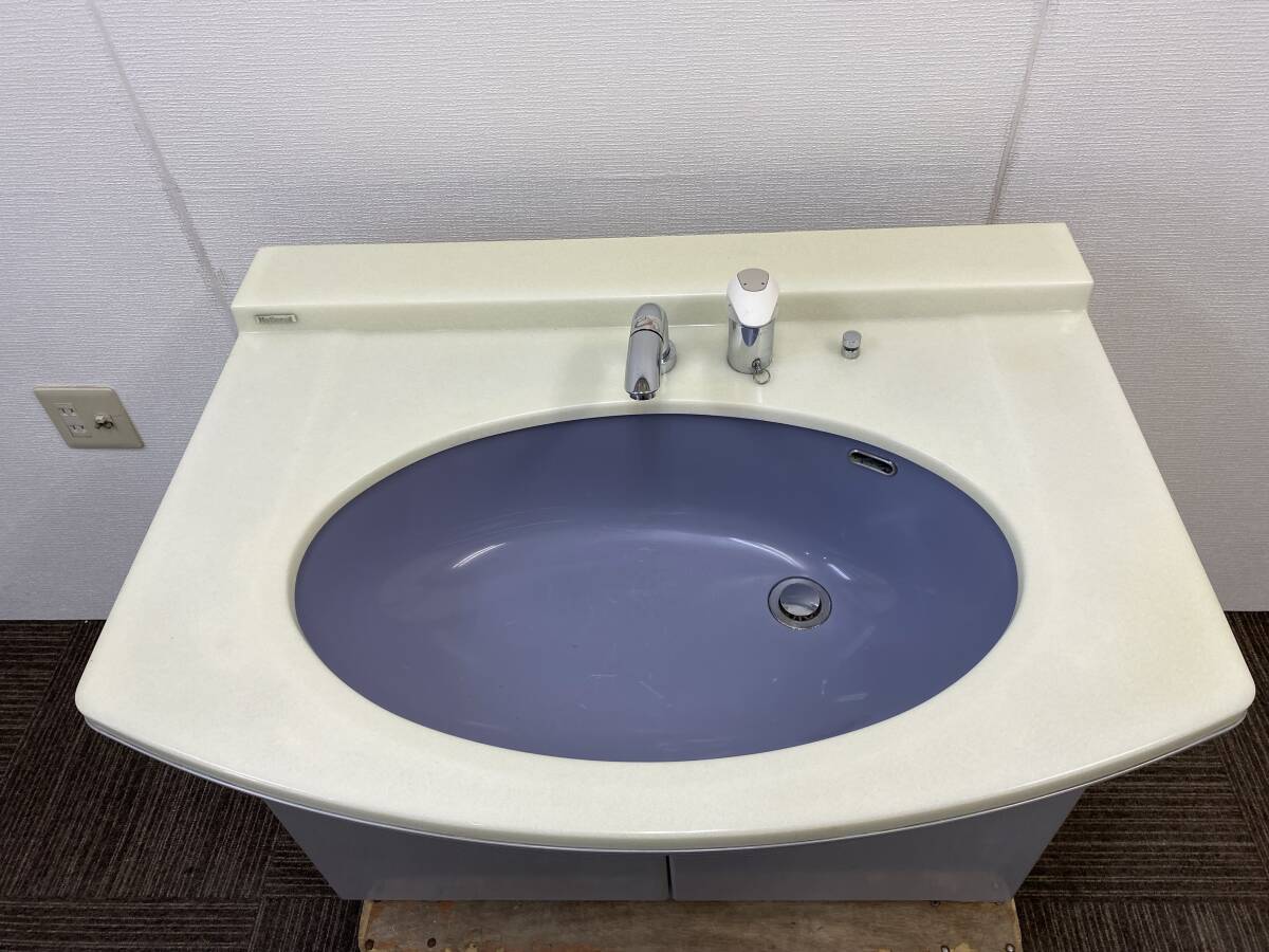 【中古】National☆手洗臺(tái)?洗面化粧臺(tái) 洗面臺(tái)★幅90cm☆引き取りor當(dāng)社便配達(dá)限定