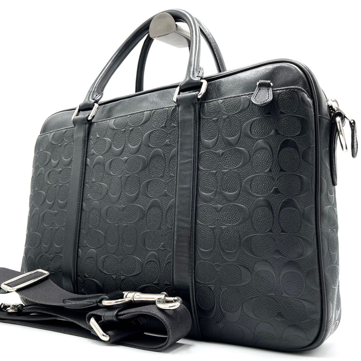 COACH コーチ 肩掛け シグネチャー A4 PC収納 チャーム トート COACH コーチ 肩掛け シグネチャー A4 PC収納 チャーム トート