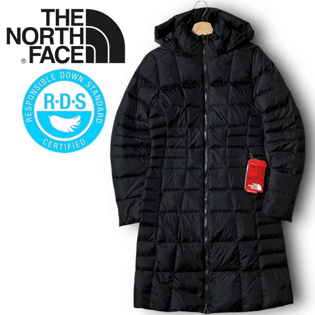 新品 THE NORTH FACE ノースフェイス 定価3.8万 軽量 撥水 防風 防寒 550フィルパワー ロングダウンジャケット ダウンコート XS ◆B5208