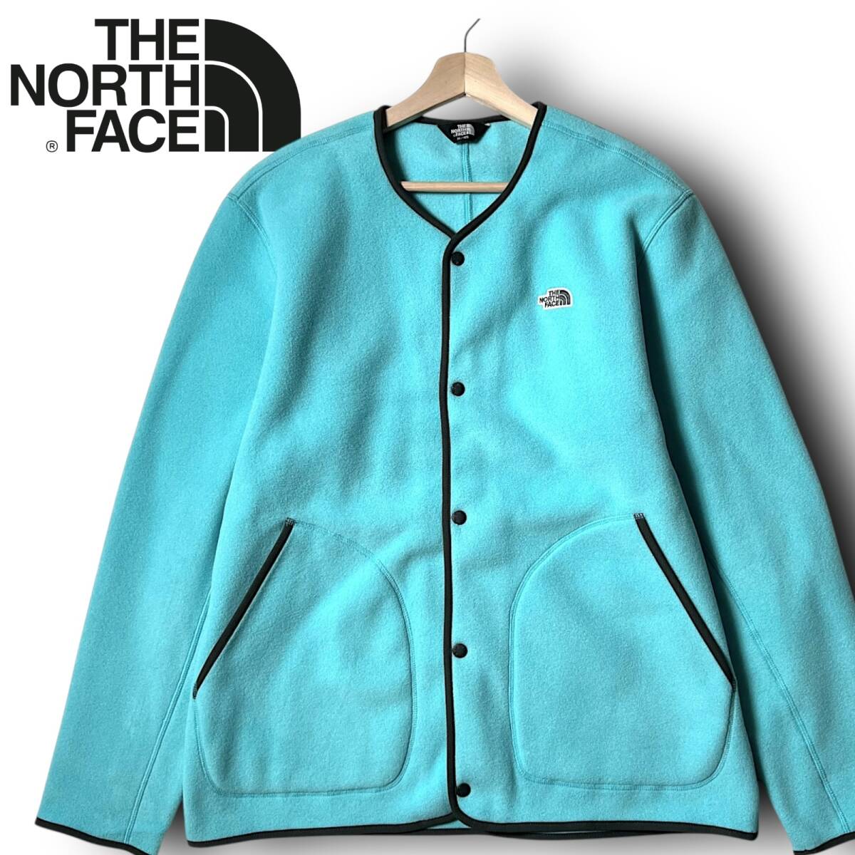 新品 THE NORTH FACE ノースフェイス 防風 防寒 保温 厚手 肉厚 フリースジャケット フリースカーディガン ミドラージャケット L ◆B5446