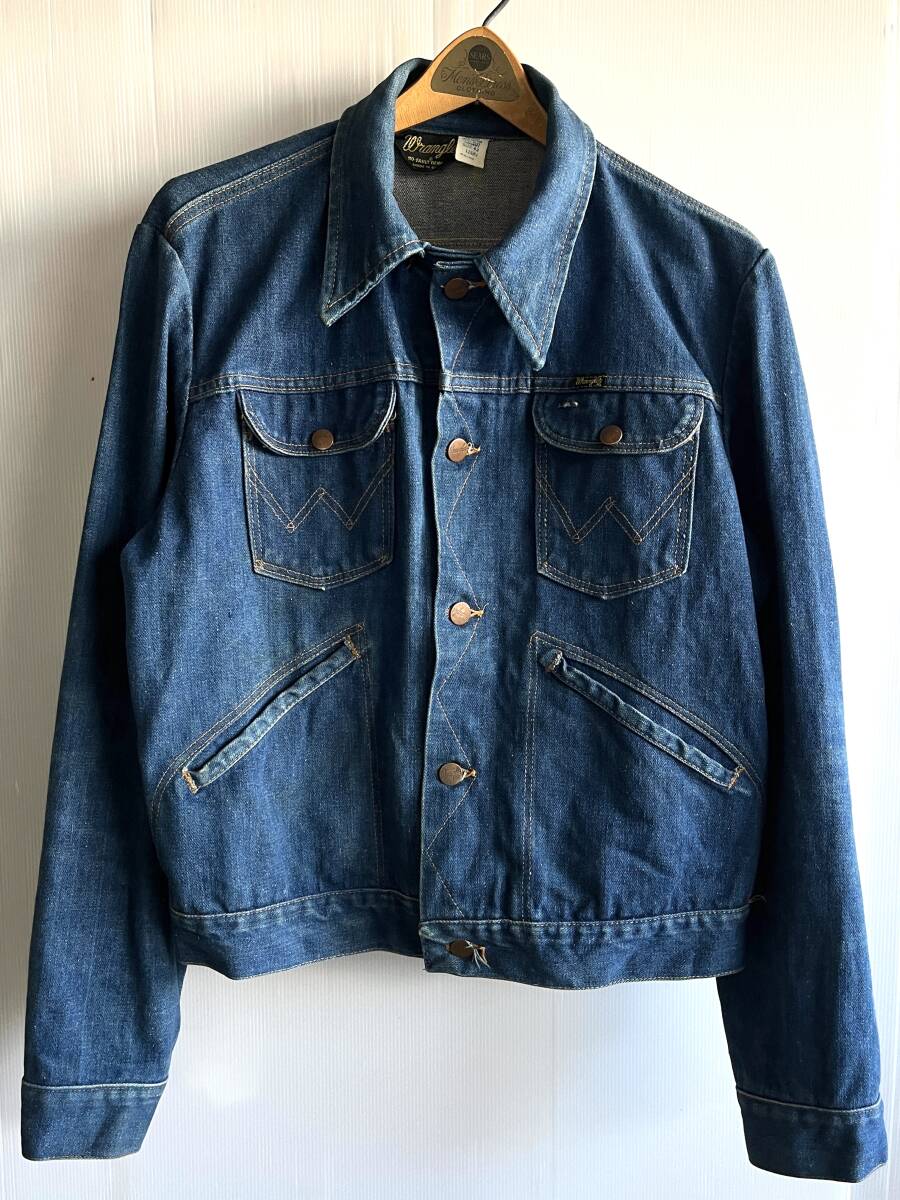 80s Wrangler 126MJ 三角黒タグ デニムジャケット 42 USA製 80s Wrangler 126MJ 三角黒タグ デニムジャケット 42 USA製