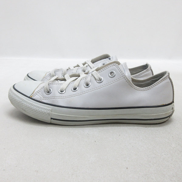G■【25.5】コンバース/CONVERSE レザーオールスター/1B905■白/LADIES/5【中古】■