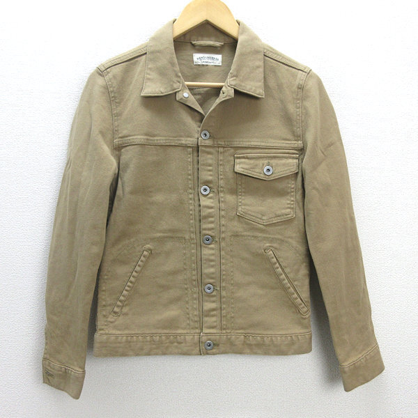 Q■ナノユニバース/NANO UNIVERSE カラーデニムジャケット/Gジャン■【メンズM】MENS/63【中古】