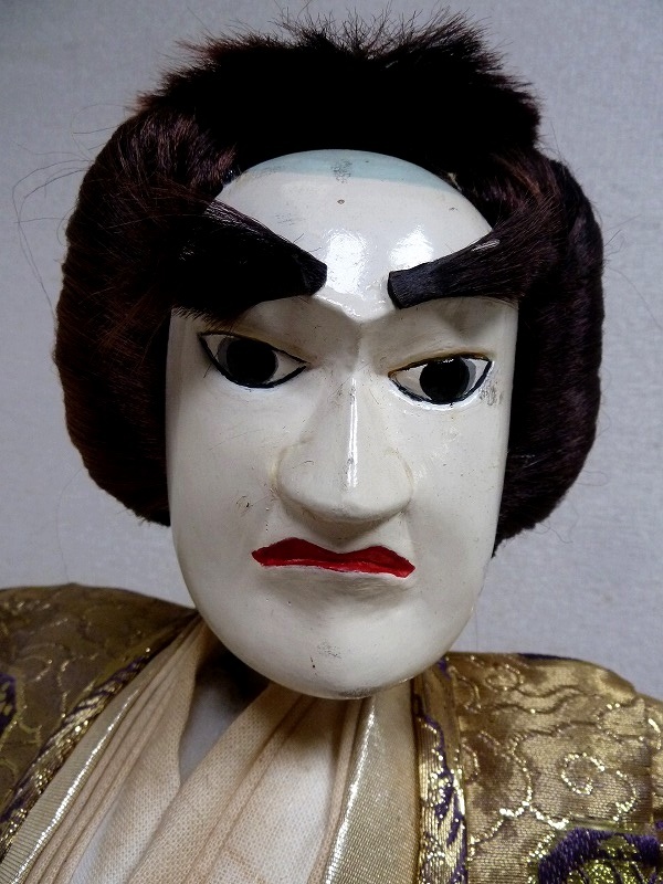 ☆BM)阿波浄瑠璃人形/勝頼 広井忠信 作 高さ74㎝ 文楽人形 日本 ☆BM)阿波浄瑠璃人形/勝頼 広井忠信 作 高さ74㎝ 文楽人形 日本