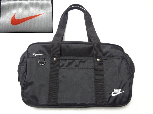 90s~00s NIKEオールドナイキ スクールバッグ 黒ブラック×白 90s~00s NIKEオールドナイキ スクールバッグ 黒ブラック×白