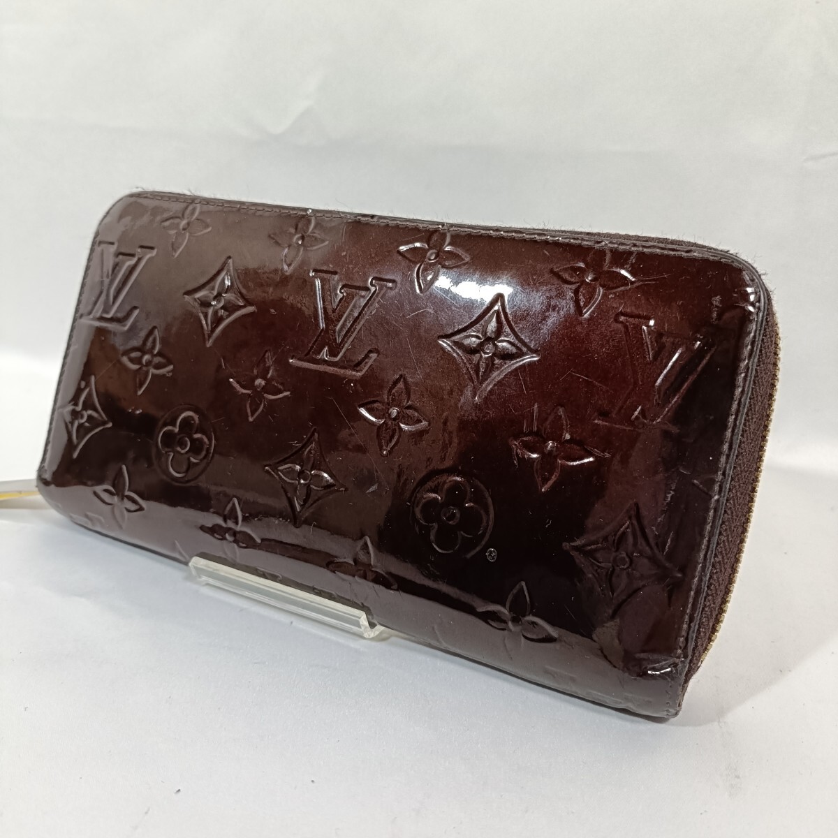 正規 ルイヴィトン モノグラム ヴェルニ ラウンドファスナー 長