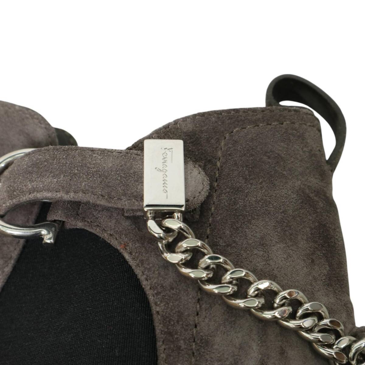 Salvatore Ferragamo フェラガモ　スエードサイドゴアブーツ＊