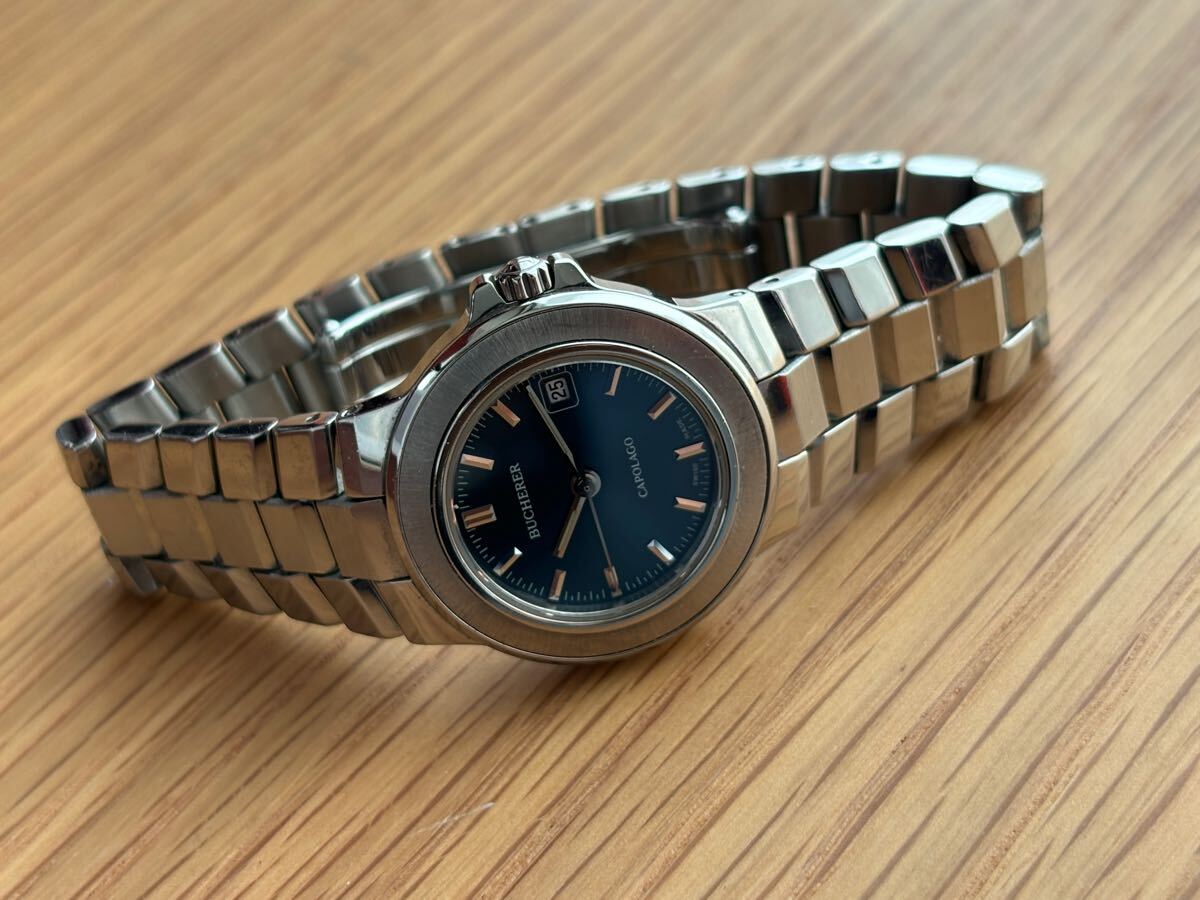 スイス製 ブッフェラー Bucherer クォーツ腕時計 CAPOLAGO スイス製 ブッフェラー Bucherer クォーツ腕時計 CAPOLAGO