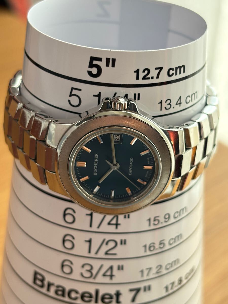 スイス製 ブッフェラー Bucherer クォーツ腕時計 CAPOLAGO スイス製 ブッフェラー Bucherer クォーツ腕時計 CAPOLAGO