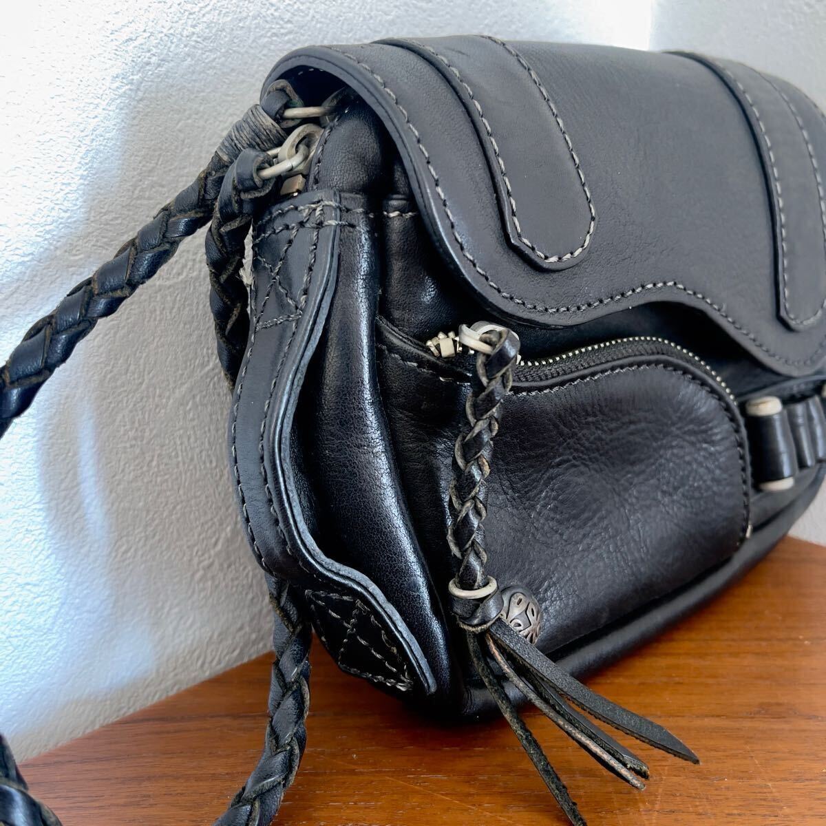新品】KETO ウエストポーチ ボディバッグ ケト コンチョ 新品】KETO ウエストポーチ ボディバッグ ケト コンチョ