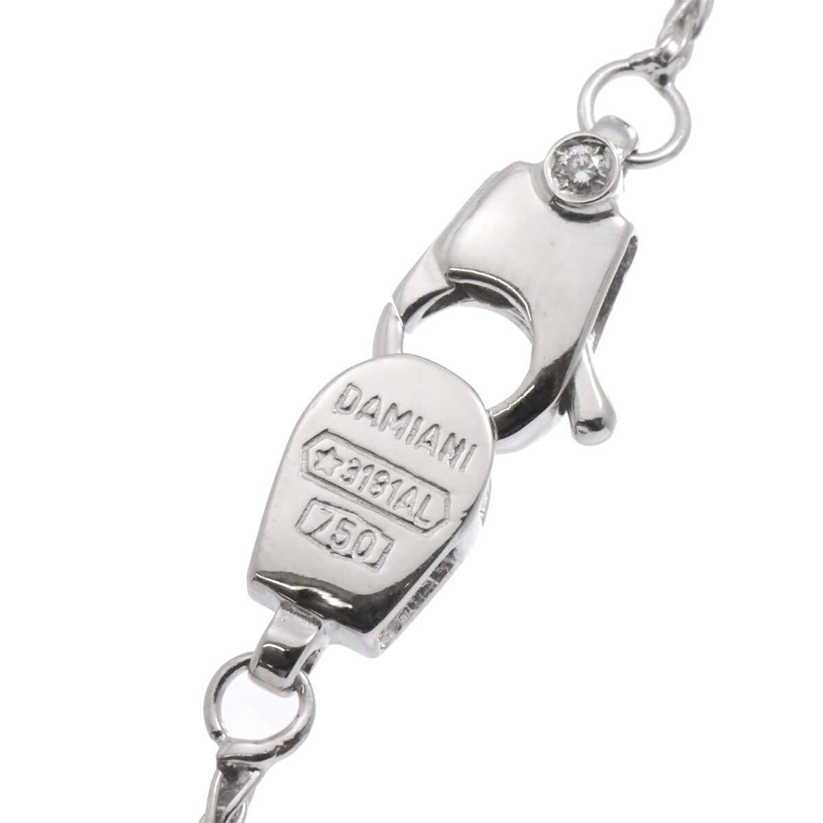 ダミアーニ DAMIANI ダイヤ ネックレス 41cm K18 WG ホワイトゴールド 750 フラワー Necklace 90256503