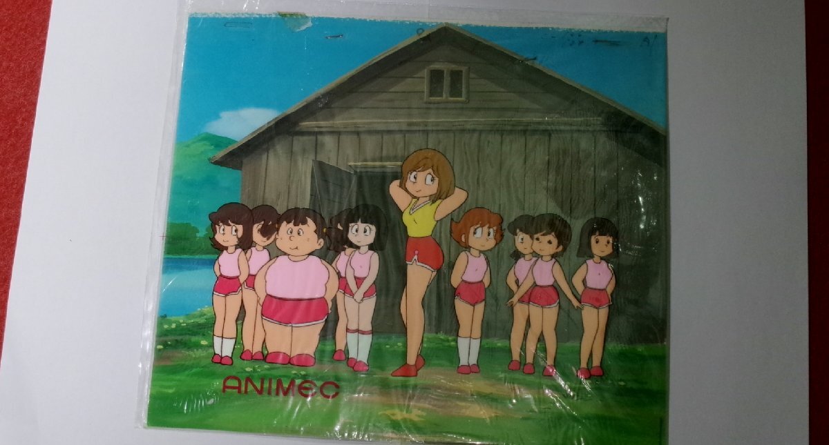 大判セル画 おそ松くん 六つ子全員・町民 13話 460x265mm C 大判セル画 おそ松くん 六つ子全員・町民 13話 460x265mm C