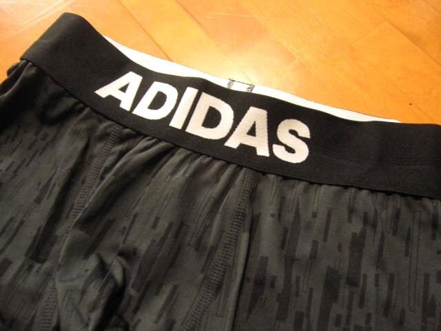 *送料無(wú)料*新品*アディダス*Ｌ*タイツ(前閉じ)*ブラック*吸汗速干*UVカット*黒*グンゼ*adidas*ステテコ?ズボン下*