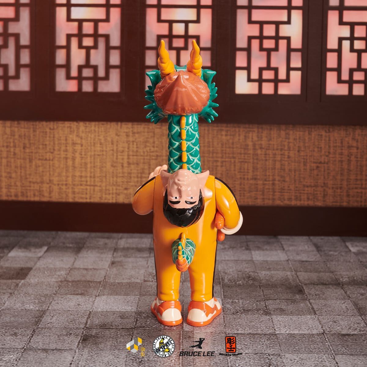 人中之竜” 李小龍 ブルース・リー 戦闘服 フィギュア ソフビ