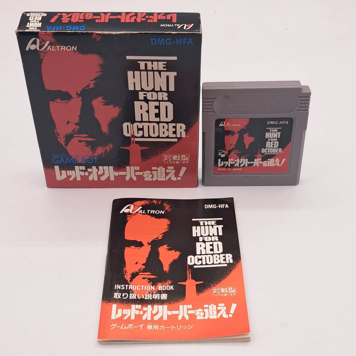 N39712C● 【箱付き】 THE HUNT FOR RED OCTOBER レッド・オクトーバーを狙え！ ゲームボーイ GAME BOY ゲーム アンティーク コレクション