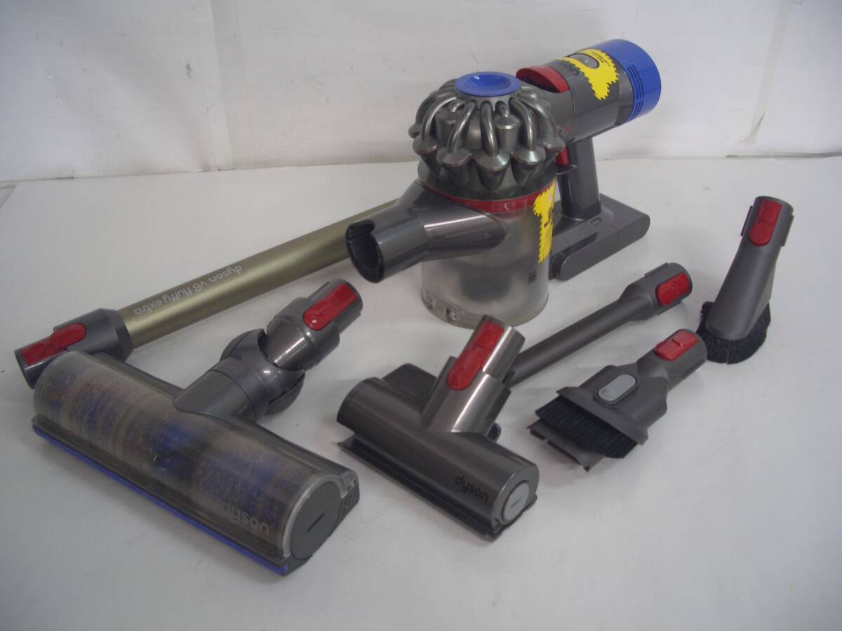 湘/dyson/ダイソン/掃除機/SV10/本体V10/ロングパイプV8/Fluffy/コードレスクリーナー/掃除用品/通電のみ確認★9.13-149★