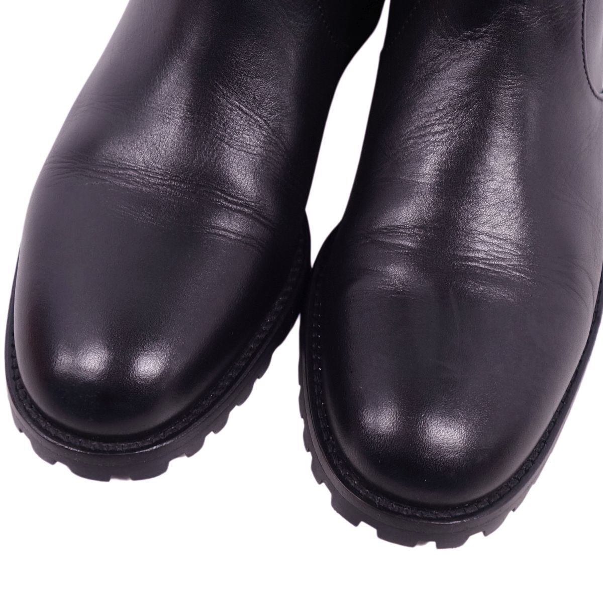 美品 マノロ?ブラニク Manolo Blahnik ブーツ ショートブーツ カーフレザー シューズ レディース 37(24cm) ブラック cf11dr-rm10f12330