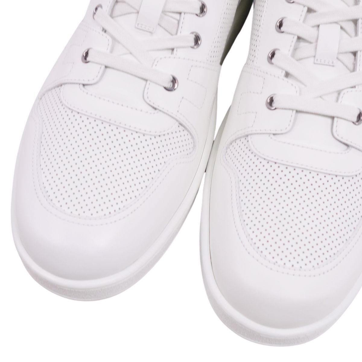 未使用 エルメス HERMES 2023 スニーカー Free フリー レースアップ ローカット レザーシューズ メンズ 44(28cm相當(dāng)) cf11me-rm10r07474