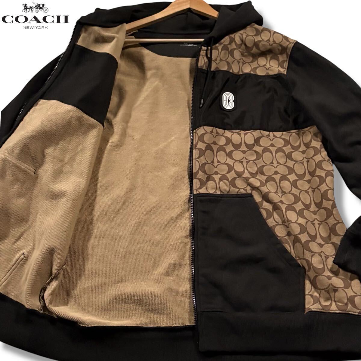 安価 ワタナベ COACHナイロンジャンパー 美品 フード有り ジャケット・アウター