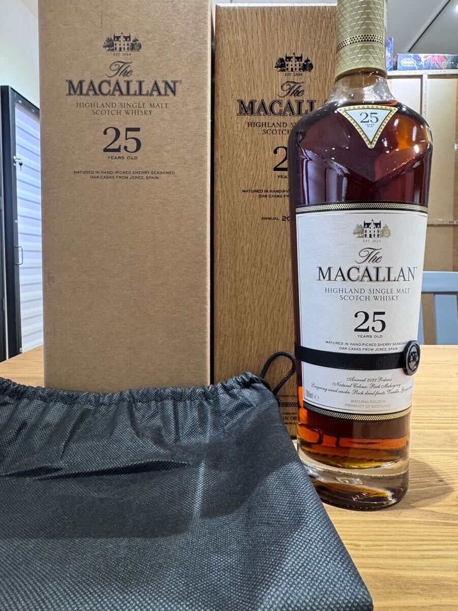 木箱付未開栓】ザ・マッカラン 25年 43度 700mL 2022年|The