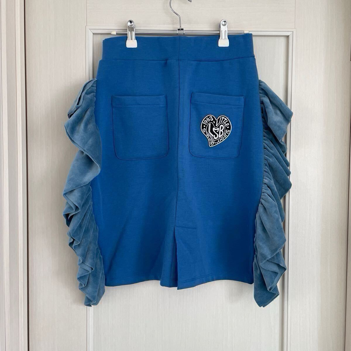 little sunny bite リトルサニーバイト スカート　青　フリル_画像2