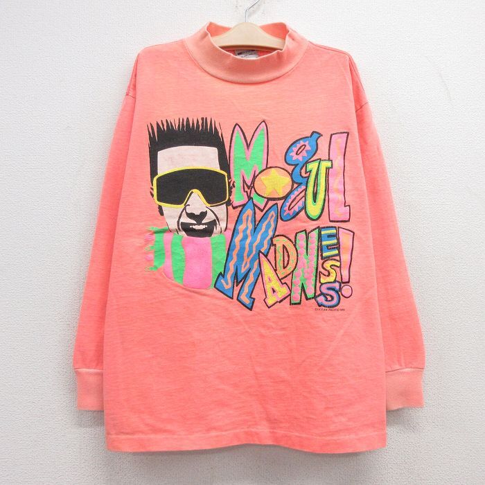 【30%OFF】古着 オーシャンパシフィック OP 長袖 ビンテージ Tシャツ キッズ ボーイズ 子供服 80s 男性 Mogul モックネック ハイネック 3OF