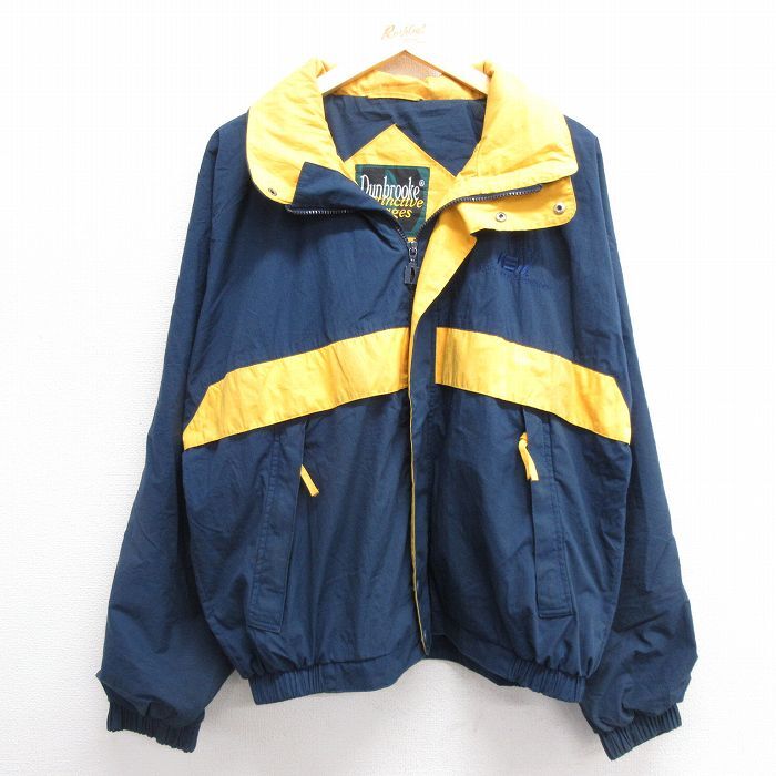 【30%OFF】XL/古着 Dunbrooke 長袖 ジャケット メンズ 90s ZERO 大きいサイズ 紺他 ネイビー 23dec06 中古 アウター ジャンパー ブルゾ 3OF