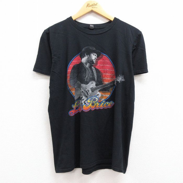 【50%OFF】M/古着 半袖 ロック バンド Tシャツ メンズ リーブライス コットン クルーネック 黒 ブラック 22jun28 中古 5OF