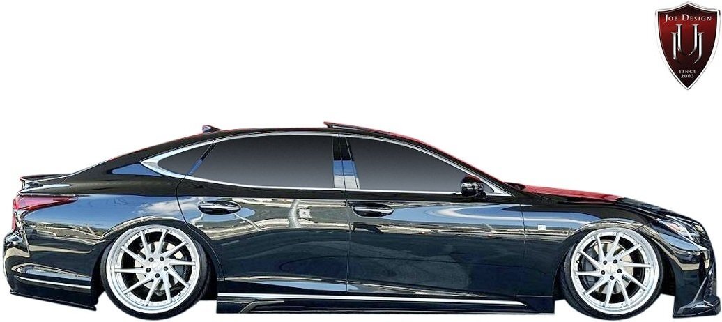 【M's】 レクサス 50系 LS LS500 Fスポーツ 后期 (2020y-) JOB DESIGN サイドアンダースポイラー 左右 ジョブデザイン 新型 エアロ パーツ