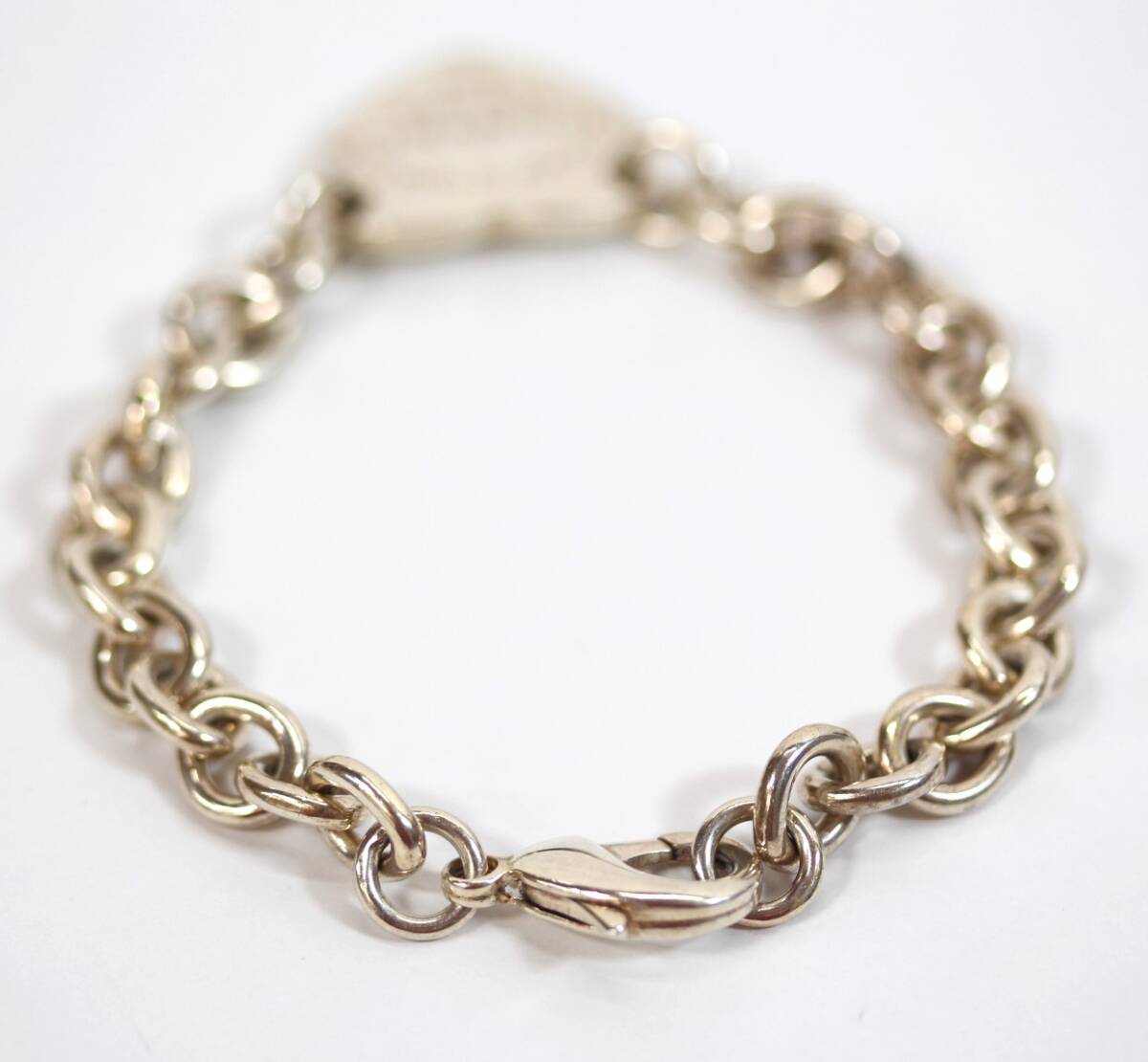 Y6577#◆中古品◆TIFFANY&Co. ティファニー リターントゥ ハート タグ チェーンブレス 925SV