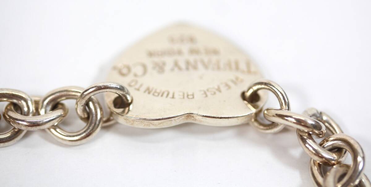 Y6577#◆中古品◆TIFFANY&Co. ティファニー リターントゥ ハート タグ チェーンブレス 925SV