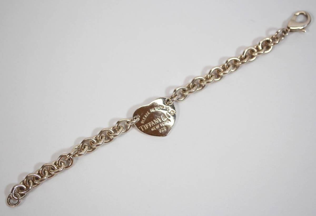 Y6577#◆中古品◆TIFFANY&Co. ティファニー リターントゥ ハート タグ チェーンブレス 925SV