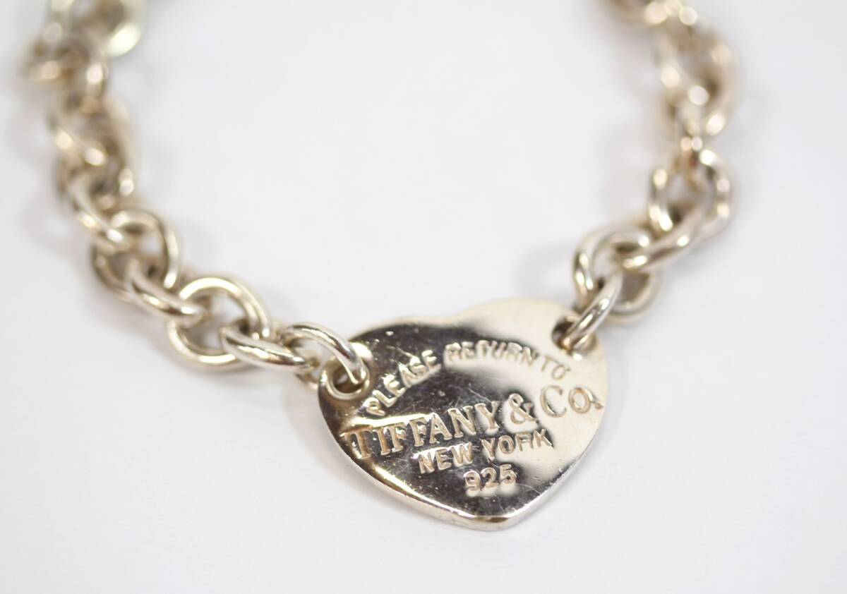 Y6577#◆中古品◆TIFFANY&Co. ティファニー リターントゥ ハート タグ チェーンブレス 925SV