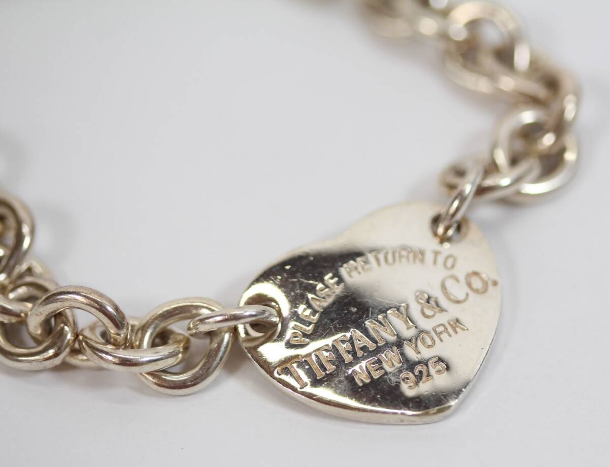 Y6577#◆中古品◆TIFFANY&Co. ティファニー リターントゥ ハート タグ チェーンブレス 925SV