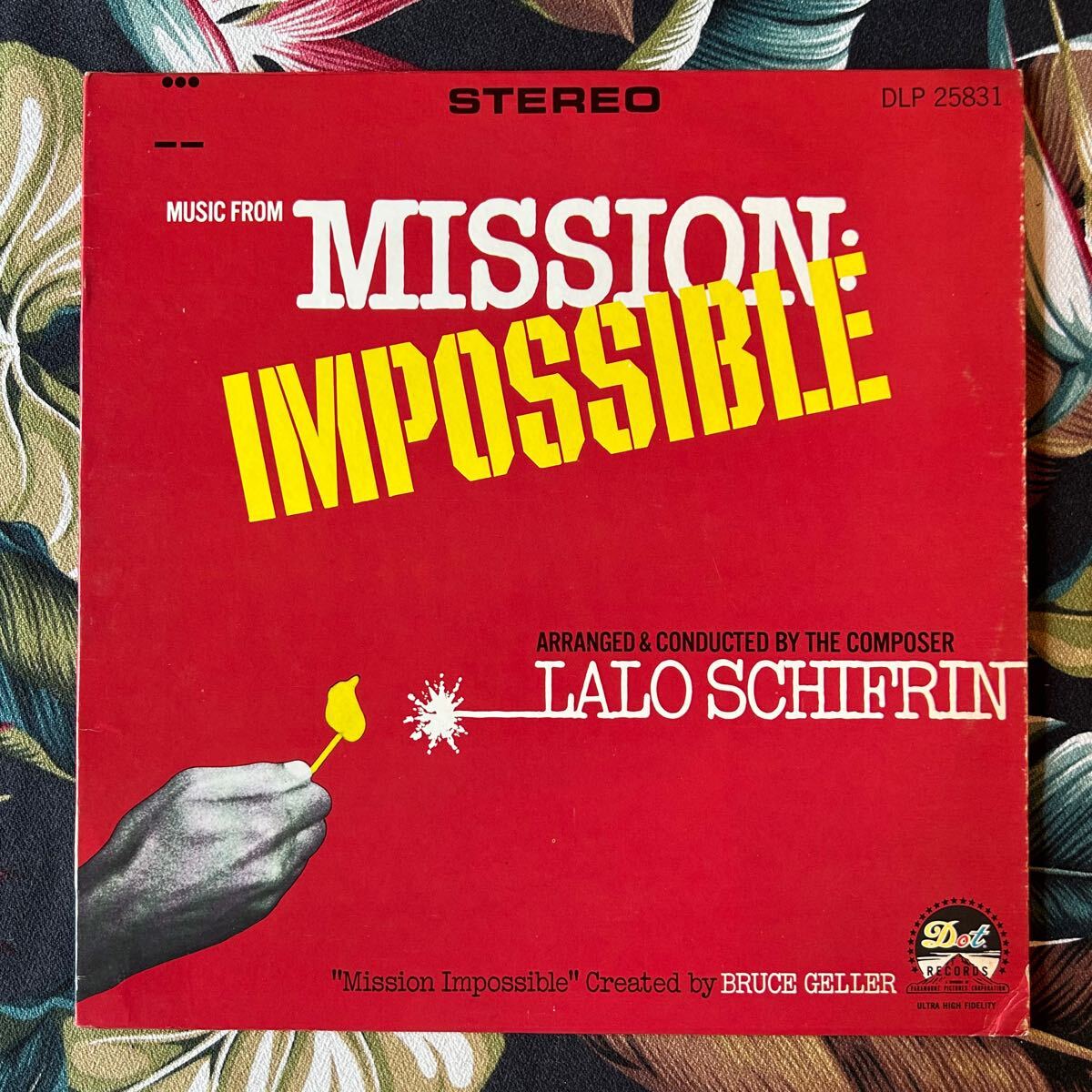 アクション、アドベンチャー Lalo Schifrin 1967 US Original LP Music From Mission: Impossible .. Dot Records DLP 25831