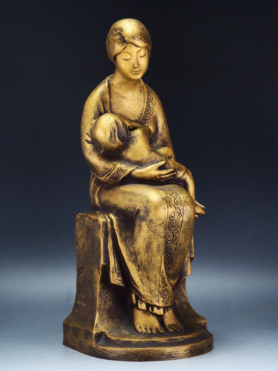 仁】『銅製・塗金・福在眼前紋・筆洗・置物・賞物』極細工 古賞 仁】『銅製・塗金・福在眼前紋・筆洗・置物・賞物』極細工 古賞