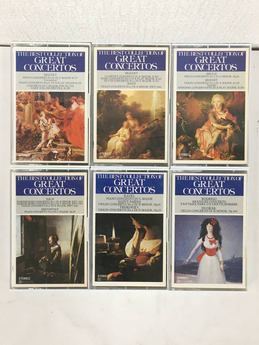 ●○エ616 THE BEST COLLECTION OF GREAT SYMPHONIES CONCERTOS カセットテープ 6本セット○●