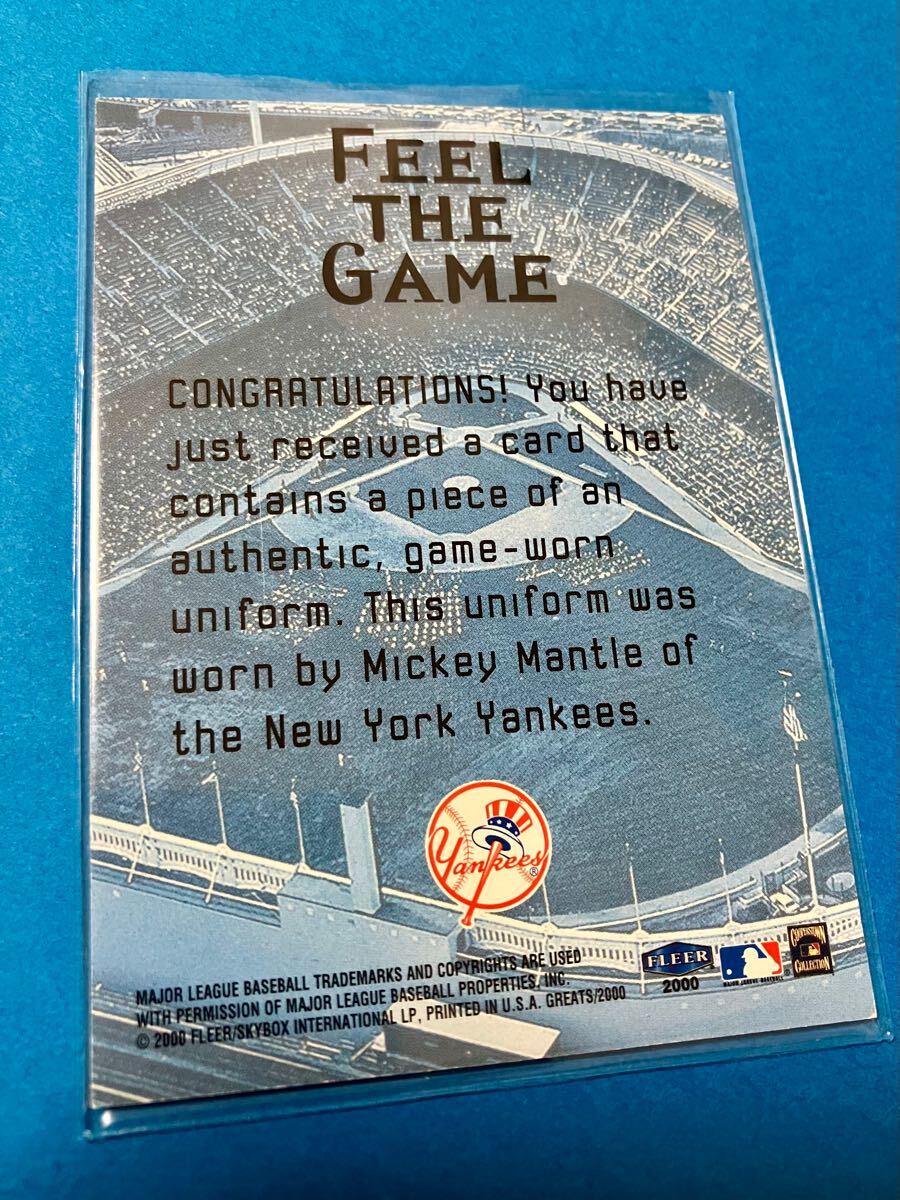Mickey Mantle 2000 Fleer Greats of the Game Yankees Clippings