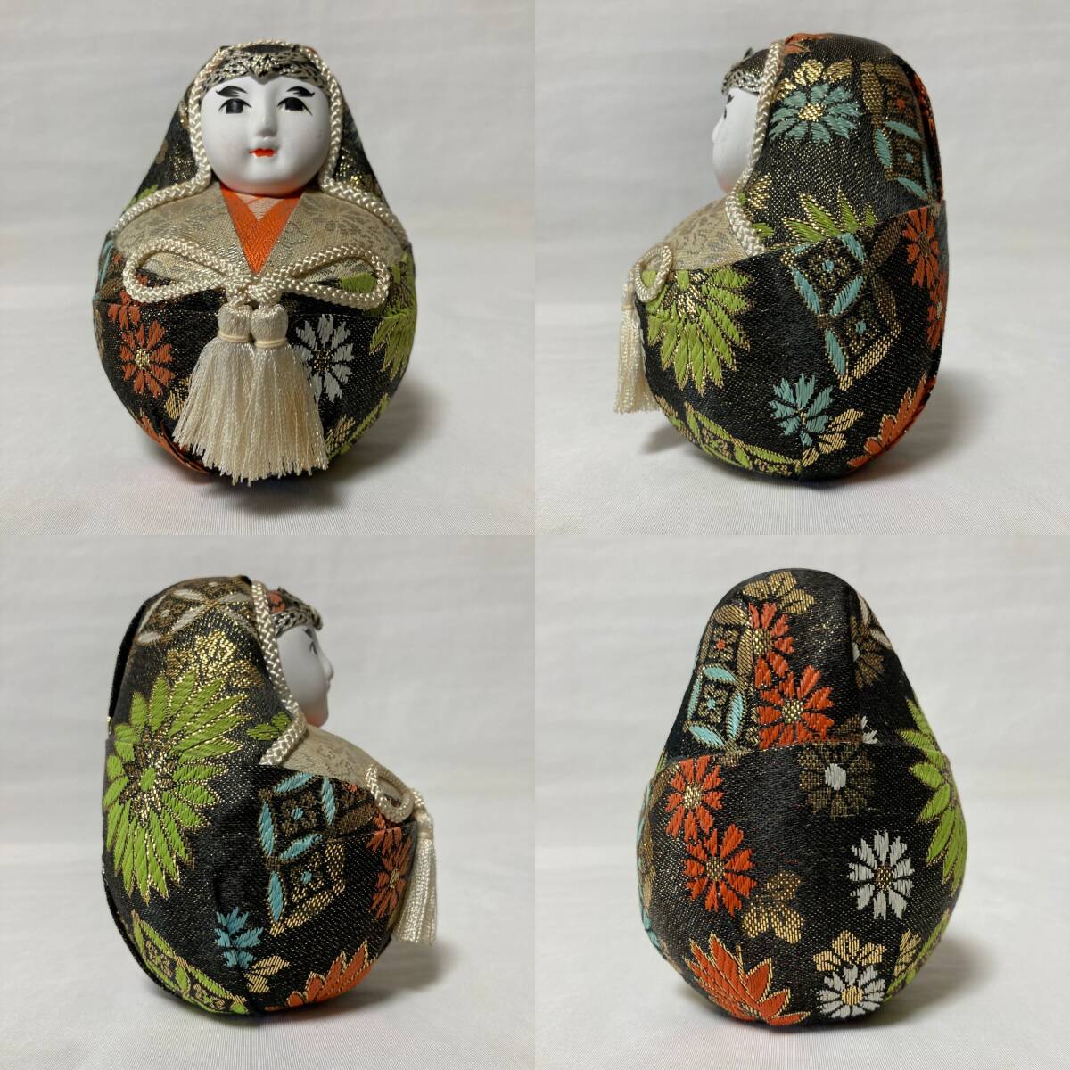 姫だるま 置物 ペア 畳付き - 愛媛の民芸品_画像6