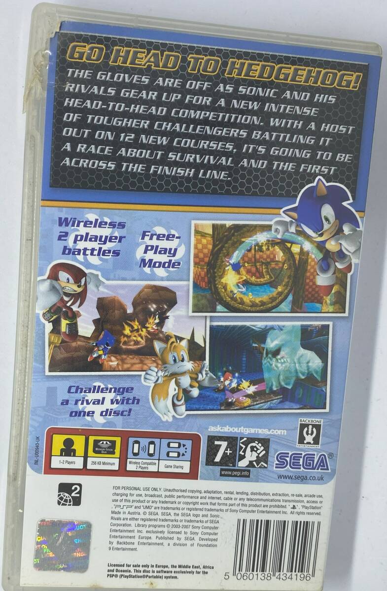 海外版・欧州版 PSP Sonic Rivals 2 中古 箱ダメージ｜Yahoo