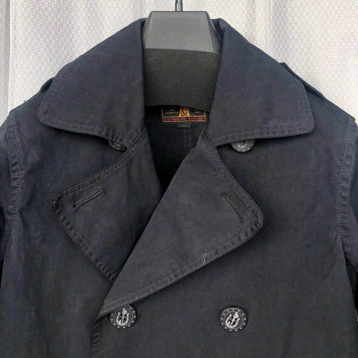 60/40クロス HYSTERIC GLAMOUR ダブルブレスト Pコート NAVY 60/40クロス HYSTERIC GLAMOUR ダブルブレスト Pコート NAVY